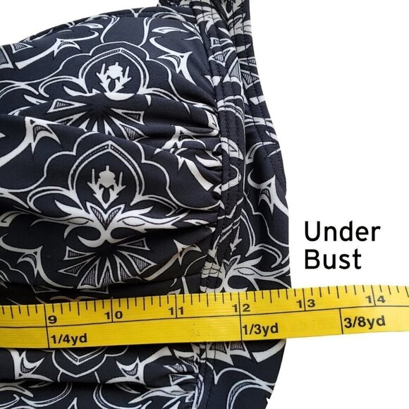 Bond-Eye Australia Navy Blue and White Print Swimsuit Size 4 - Picture 14 of 16